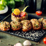 crab stuffed portobello mushrooms