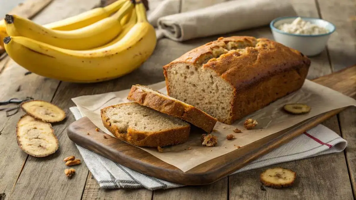 3 ingredient banana bread