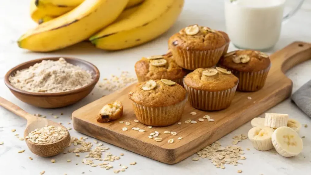 high protein banana muffins4