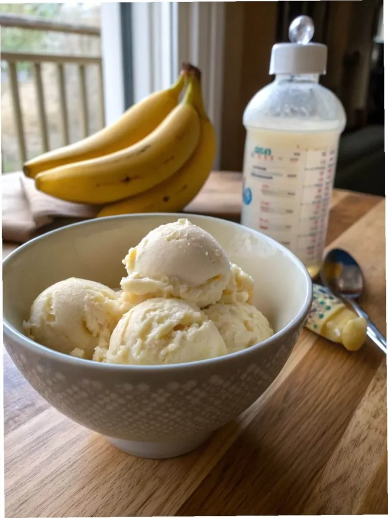 Breast milk ice cream serve
